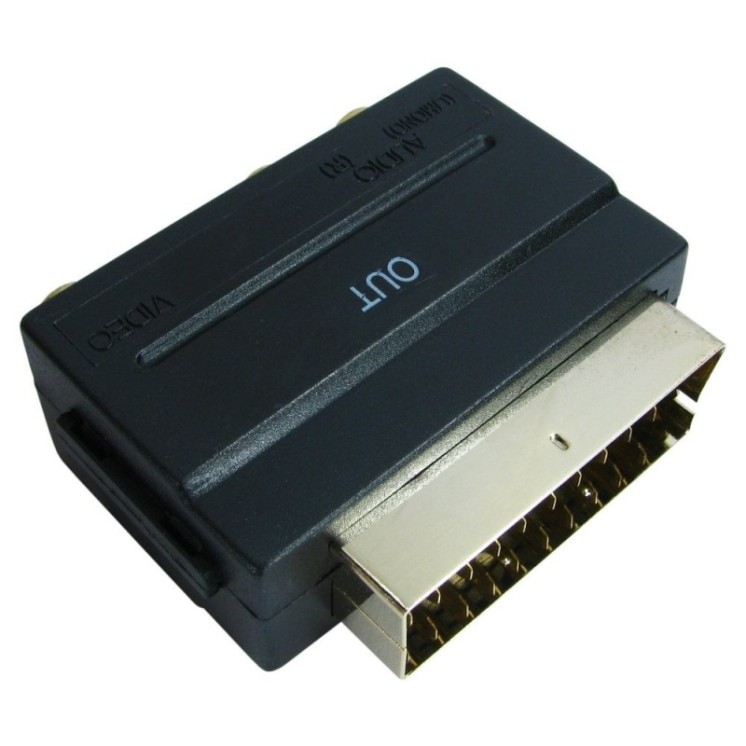 SCART to Three RCA Adapter