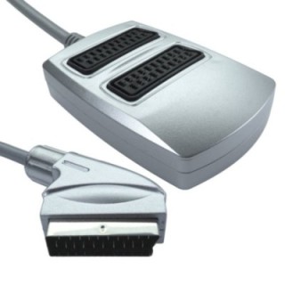2 Way SCART Splitter Box