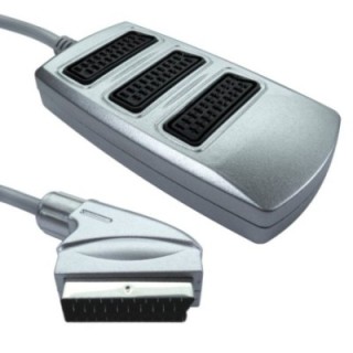 3 Way SCART Splitter Box