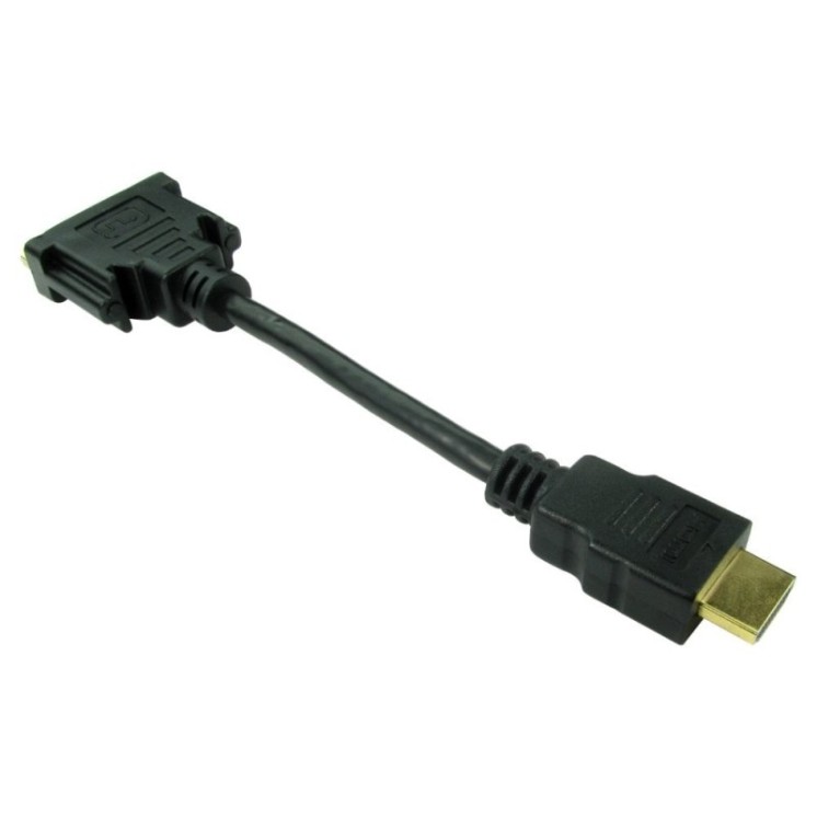Leaded HDMI (M) to DVI-D (F) Adapter