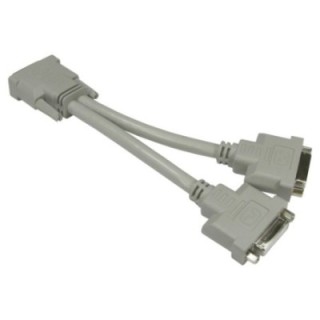 0.2m DVI-D M to 2x F Splitter Cable