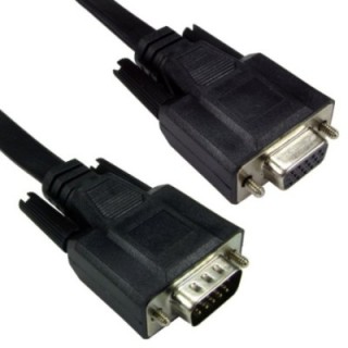 1m SVGA Male to Female Cable - Flat