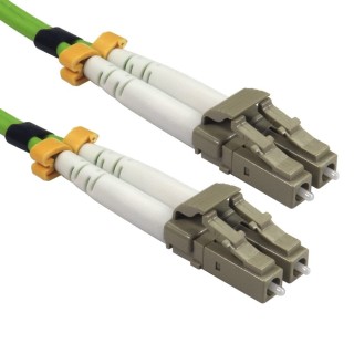 2 MTR LC-LC 50/125 MMD OM5 FIBRE CABLE -lime green