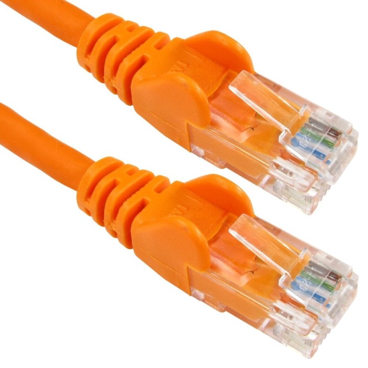 0.5m Economy Gigabit Networking Cable - Orange