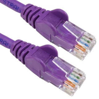 0.5m Economy Gigabit Networking Cable - Violet