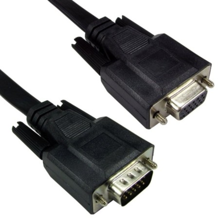 Wrekin AV flat SVGA male to female cable