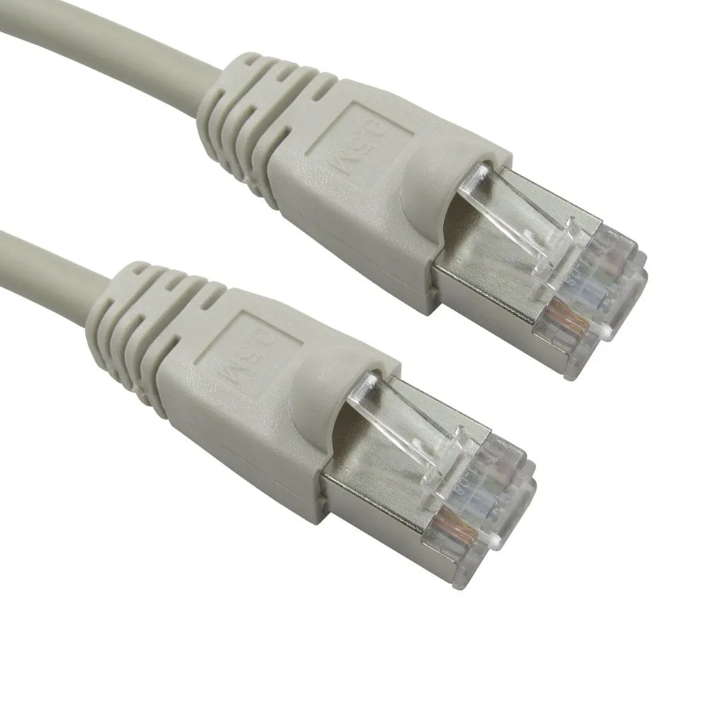 0.5mtr LSZH Snagless Shielded Cat6 Patch Cable - Grey