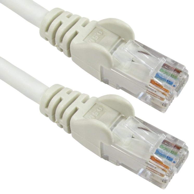 1m Economy Gigabit Networking Cable - White