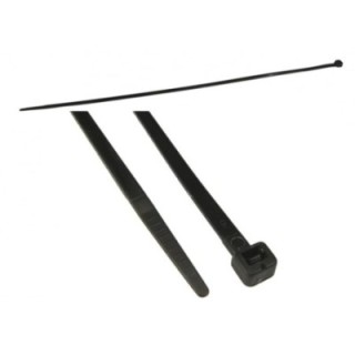 368mm x 4.8mm Black Cable Ties - 100 Pack