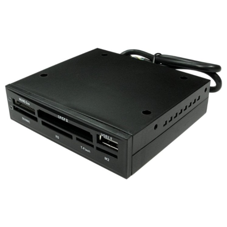 Black 3.5 Drive Bay Card Reader/Writer