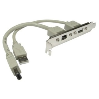 2 Port USB 2.0 PCI Bracket with Type A Connectors