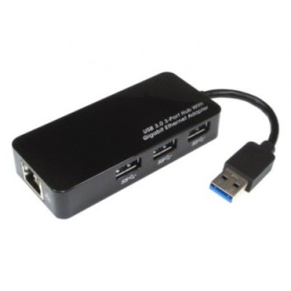 USB3.0 Gigabit Ethernet Adapter with Hub