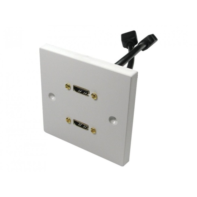 Dual Twin HDMI Faceplate - 5m