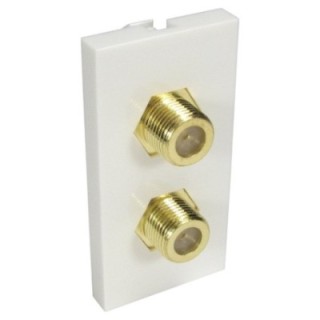 2x F-Connector Euromod - Coupler Type