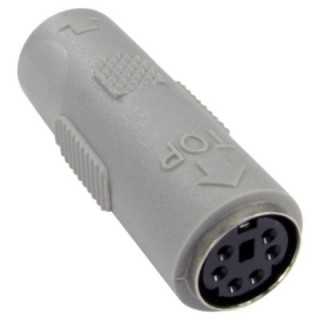 6 Pin Mini-DIN (F) to (F) Slimline Gender Changer