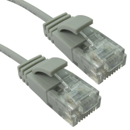 0.5m Slim Economy 6 Gigabit Patch Cable Patch Cable - Grey