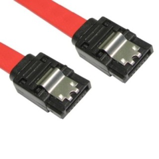 0.9m Locking SATA v2 Data Cable - Straight to Straight