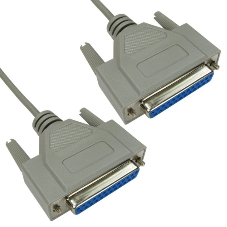 2m D25 (F) to D25 (F) Null Modem Cable
