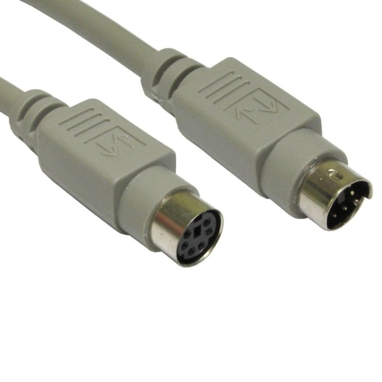 2Mtr Coiled PS/2 Extension Cable