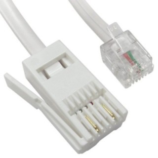 10m Two Wire RJ11 (M) to BT (M) Cable
