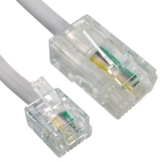 5m RJ11 to RJ45 Cable - White