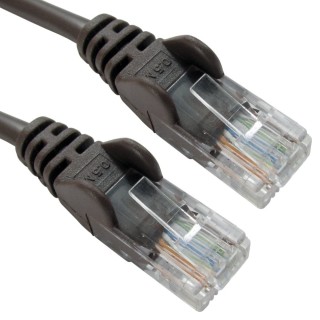 0.25m Economy 10/100 Networking Cable - Brown