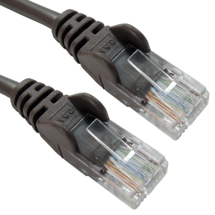 0.25m Economy 10/100 Networking Cable - Brown