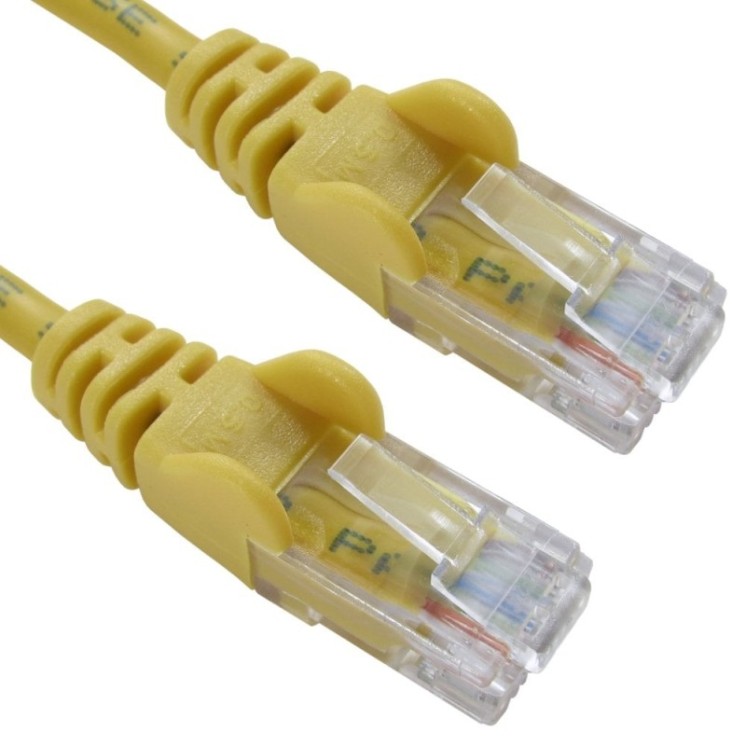 1m Economy 10/100 Networking Cable - Yellow
