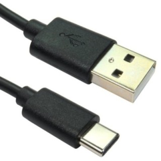 1m USB 2.0 Type C (M) to Type A (M) Cable 480Mbps 15W - Black