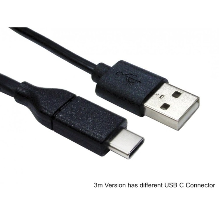 1m USB 2.0 Type C (M) to Type A (M) Cable
