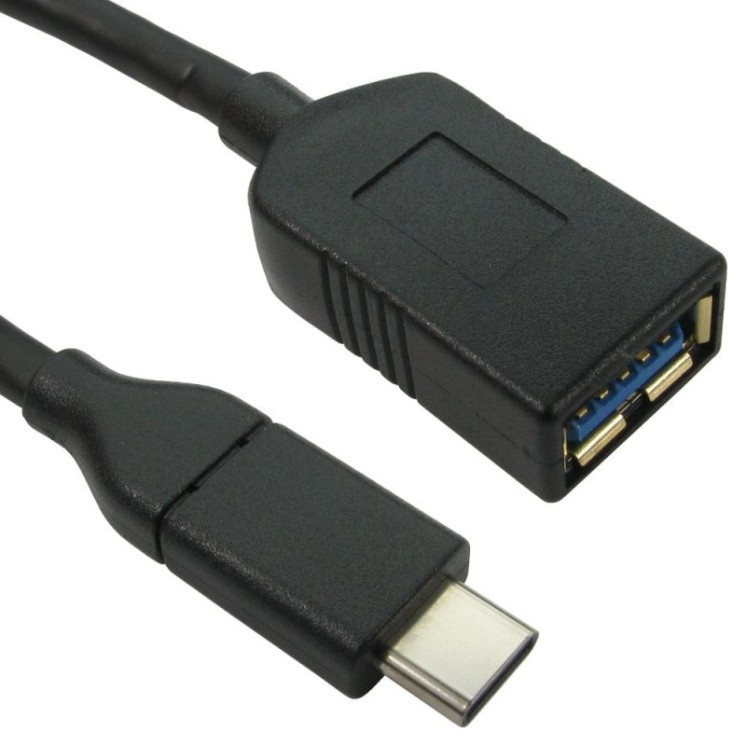 50cm 5 Gbps Type C (M) to Type A (F) Cable