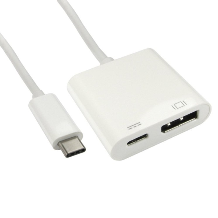 15cm Leaded USB Type-C to DisplayPort Adapter with PD Function