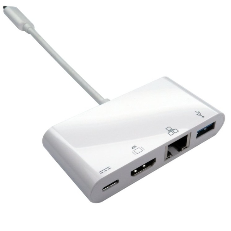 USB & Gigabit Adapter with PD Function