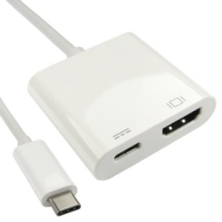 15cm Leaded USB Type-C to HDMI Adapter with PD Function