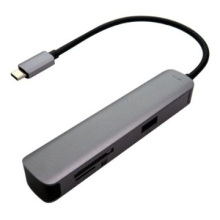 Type-C to HDMI(4K/60Hz）/USB-A x2/SD/TF with DP1.4 Alt mode