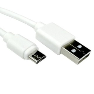 1m USB2.0 Type A (M) to Micro B (M) Cable - White