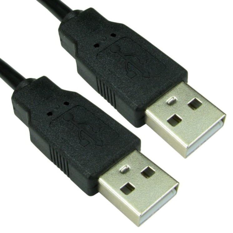 3m USB2.0 Type A (M) to Type A (M) Cable - Black