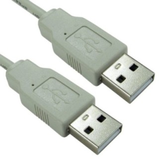 1.8m USB2.0 Type A (M) to Type A (M) Cable - Beige