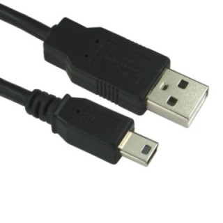 3m USB2.0 Type A (M) to Mini B (M) Cable - Black