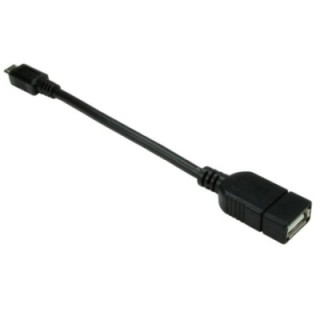 USB 2.0 Micro B (M) to Type A (F) OTG Cable