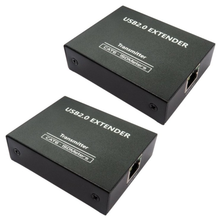 150m USB 2.0 Over Ethernet Extender - 4 Ports