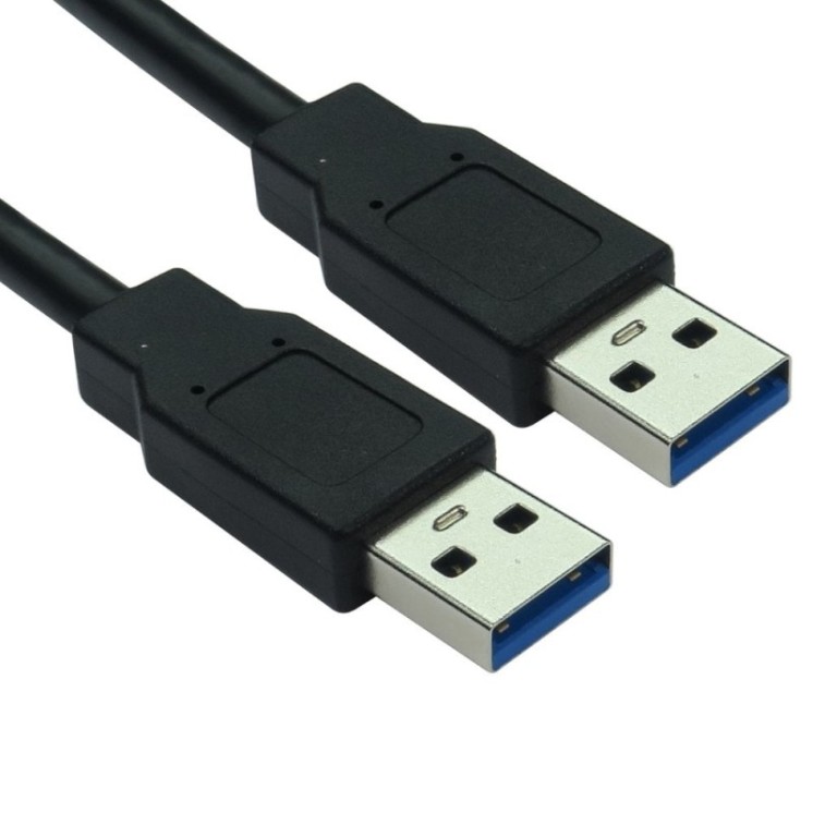 2m USB 5Gbps Type A (M) to Type A (M) Data Cable - Black