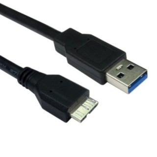 2m USB 5Gbps Type A (M) to Micro B (M) Data Cable - Black