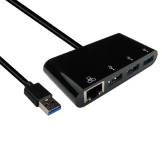 USB3.0 Gigabit Ethernet Adapter with Hub