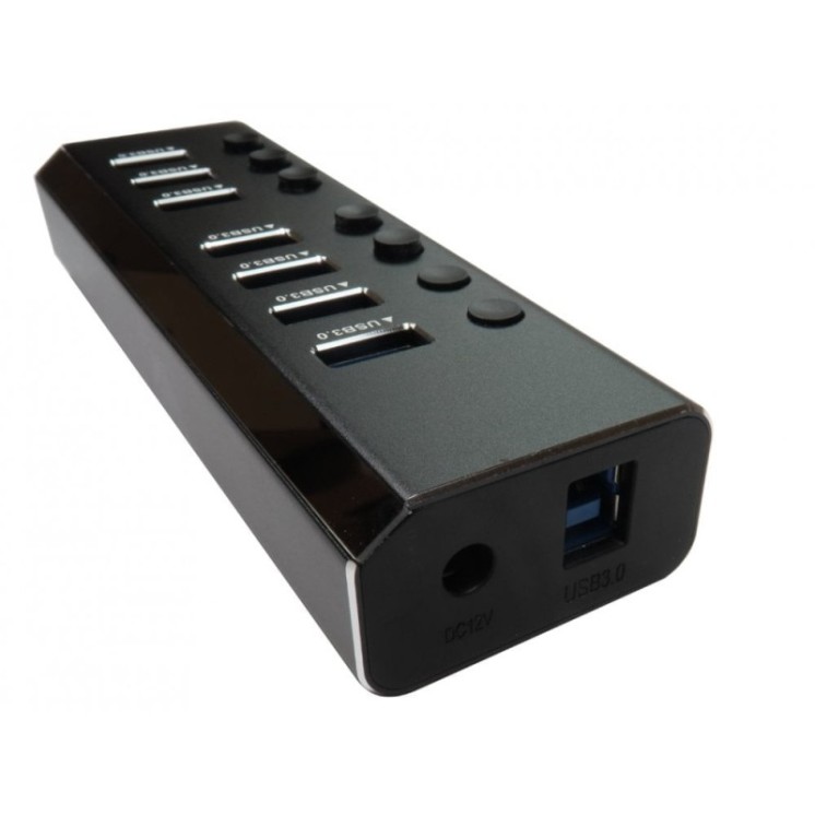 7 Port USB 3.0 Hub with Metal Shell