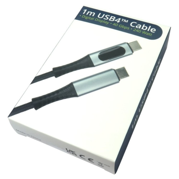 1m USB 40Gbps EPR Cable with Display