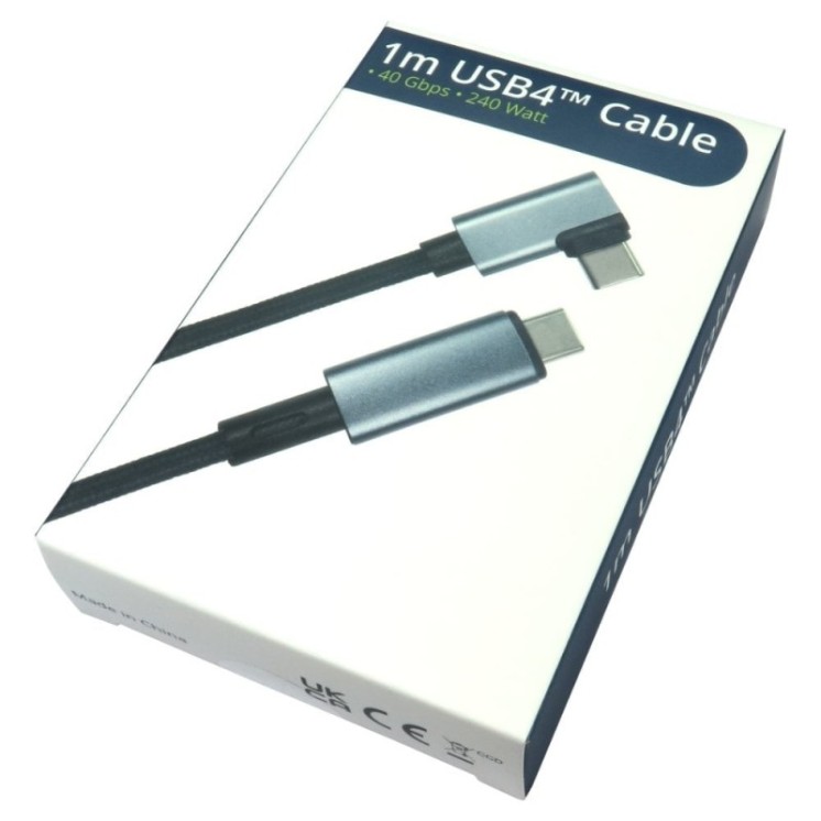 1m USB 40Gbps R/A Cable with EPR