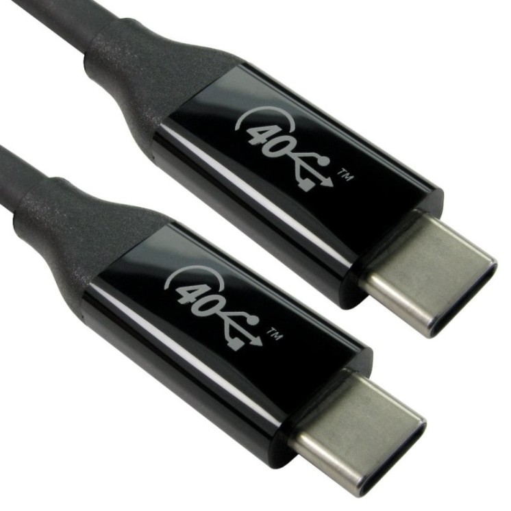 0.8m Certified USB 40Gbps Cable - Retail Packaging