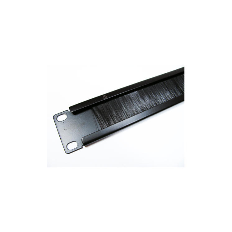 19 inch Rack Mount Brush Plate - 1u