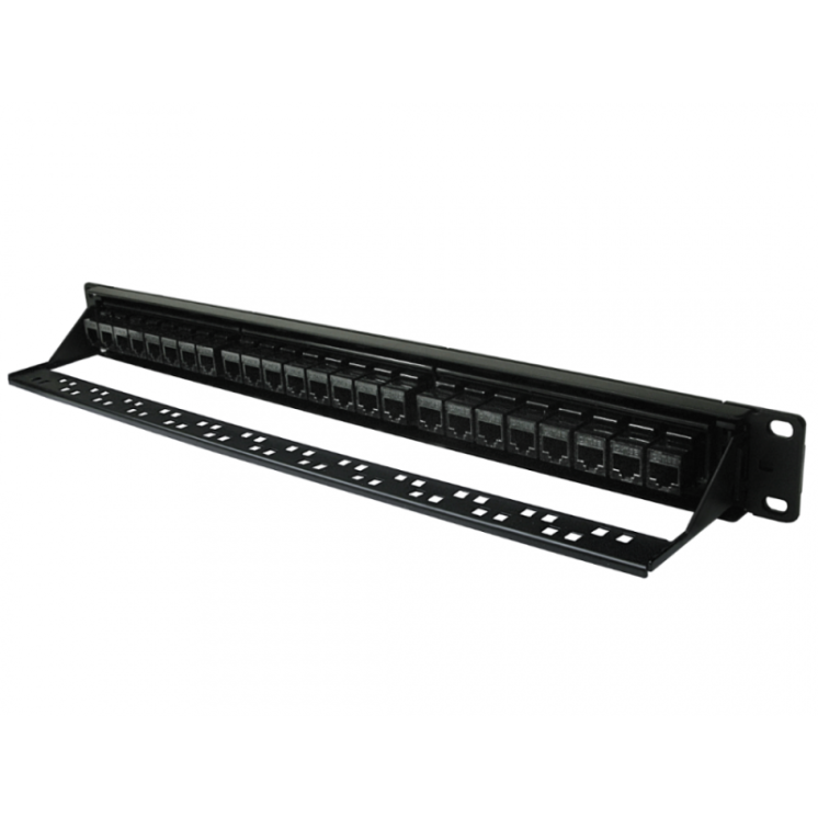 24 Port UTP Cat5e Patch Panel - In-line coupler